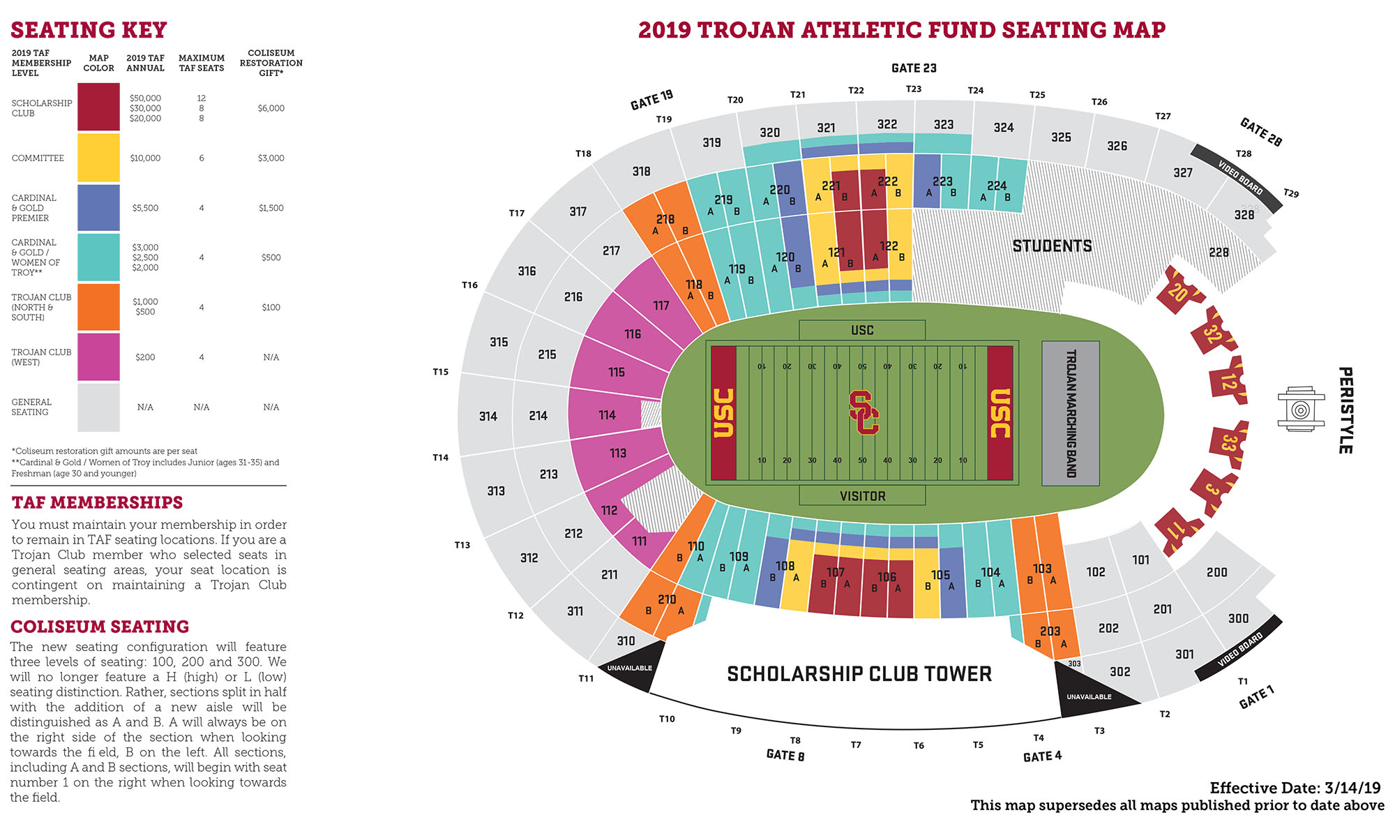 Usc Trojans Seating Chart